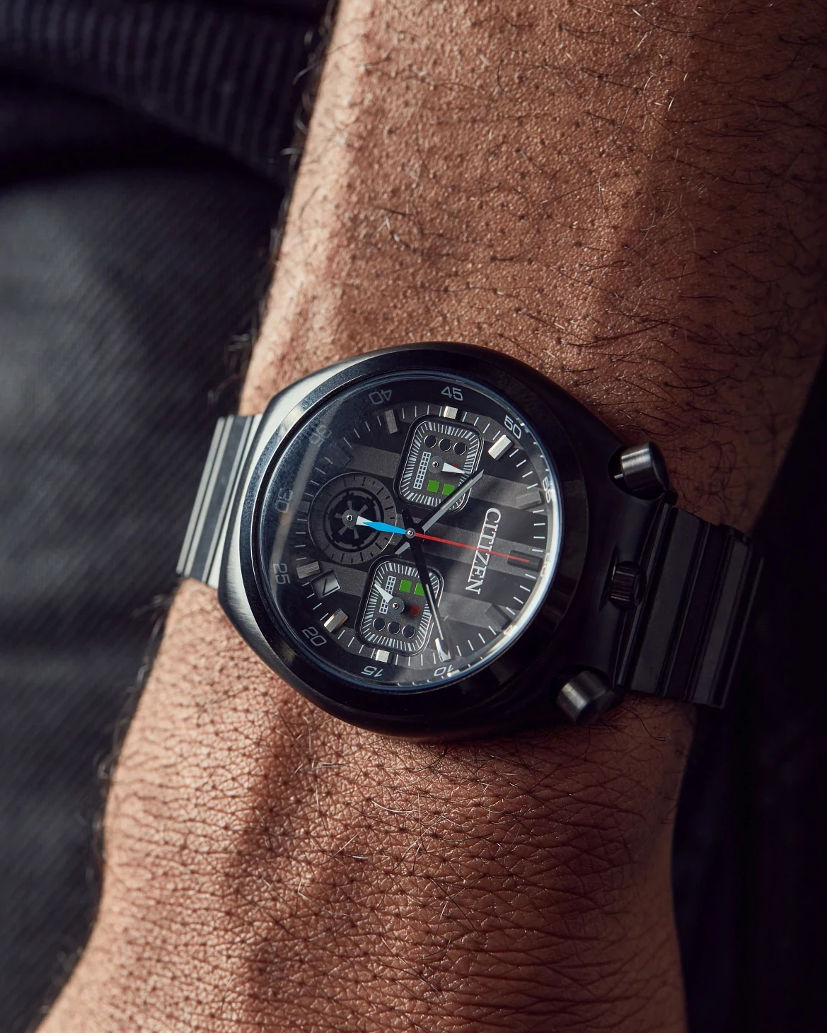 Darth Vader Black Dial Stainless Steel Bracelet AN3669-52E | CITIZEN